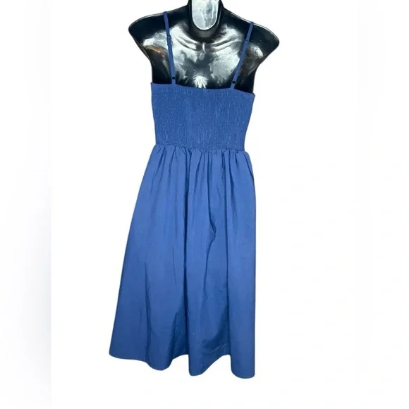 Ecowish Women Dresses Summer Tie Front V-Neck Spaghetti Strap Button Down A-Line - Picture 2 of 8